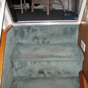 1997 372 Aft Cabin Stairs to Cabin