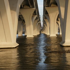 Under the Woodrow Wilson Bridge