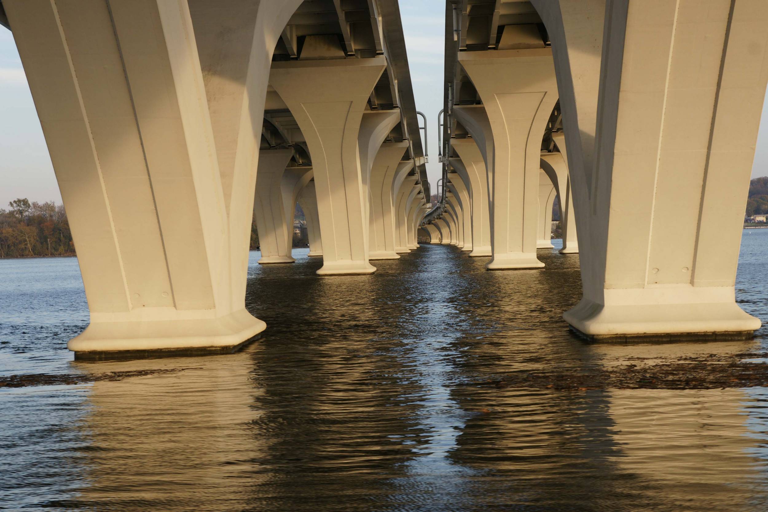 Under the Woodrow Wilson Bridge